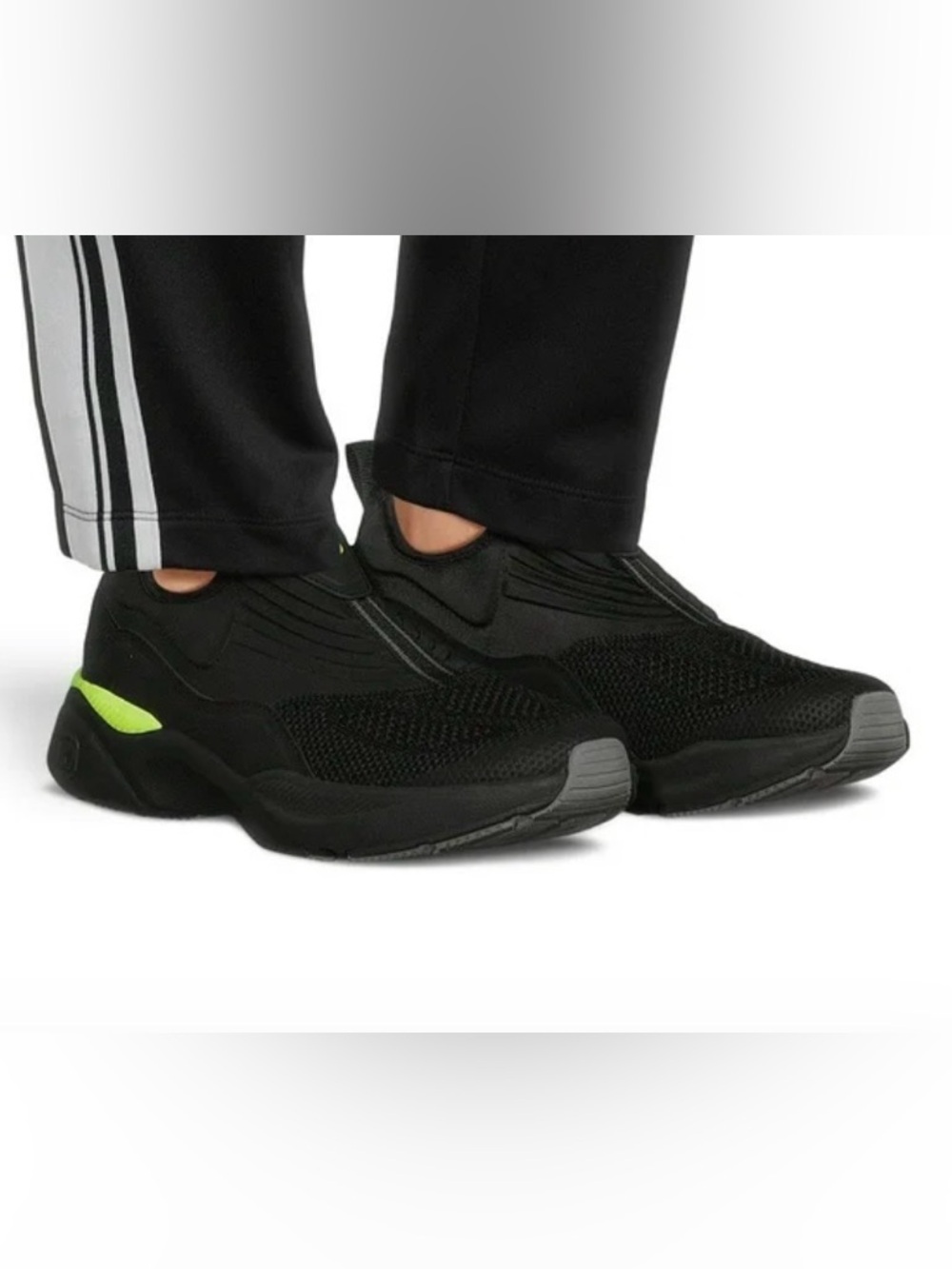 And-1 Men's Reaction 2.0 Slip-On Athletic Black Sneakers